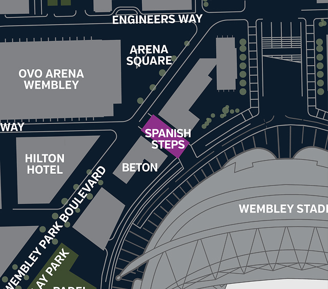 Spanish Steps location map